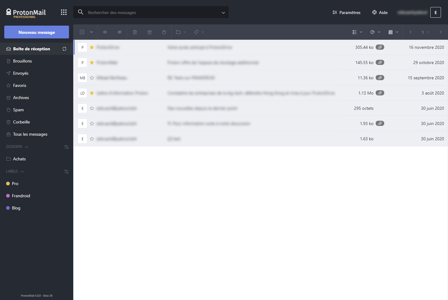 Quitter Gmail en 2021 - ProtonMail