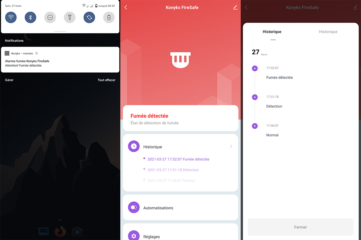 Test du Konyks FireSafe 2, un détecteur de fumée Wi-Fi compact – Les  Alexiens