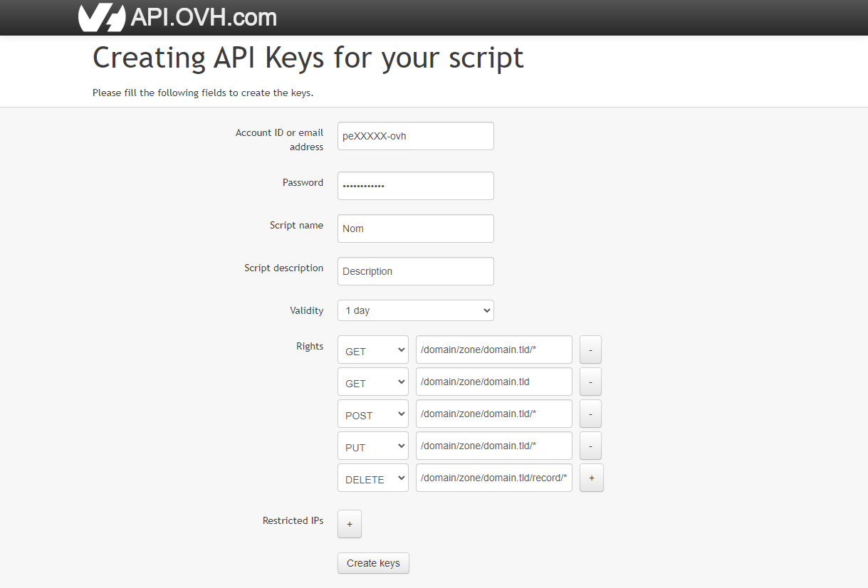 Guide certificat wildcard Let's Encrypt avec Acme.sh, nginx et OVH